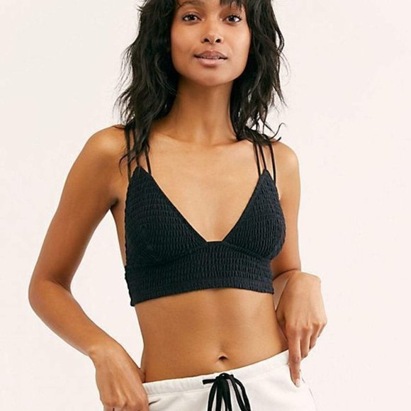 Free People Emmy Bralette Black Small - Picture 2 of 3